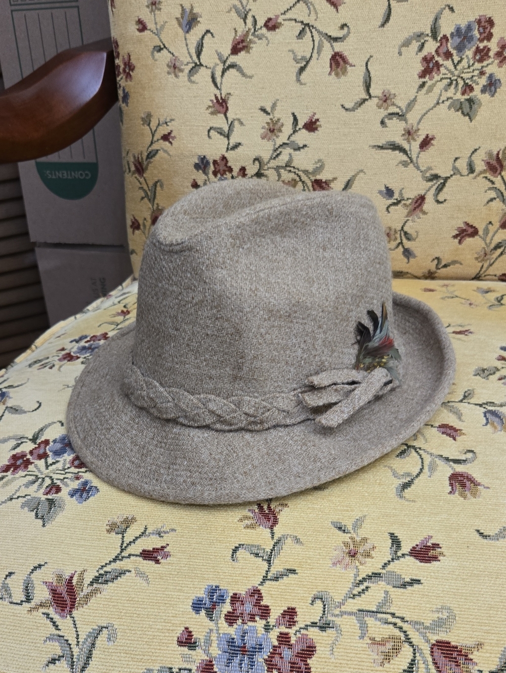 Stetson Wool Fedora with Braided Band Like NEW